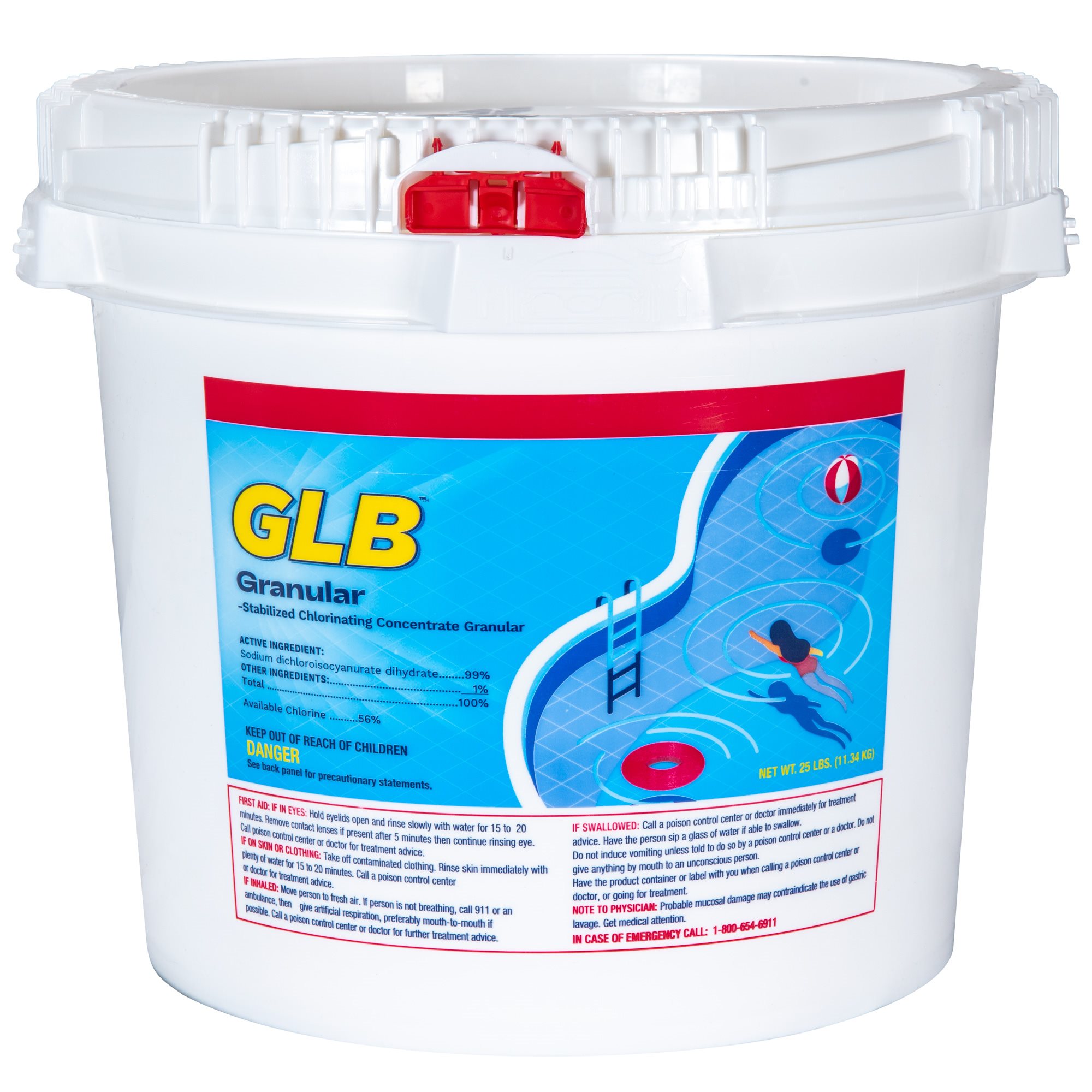 GLB 71222A Granular Dichlor, 25 lb.