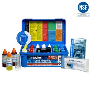 Taylor Service Complete FAS-DPD Test Kit plus Salt Test - Chlorine K-2006C-SALT