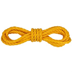 1 / 2" Pool Rope - Per Foot, Yellow Twisted