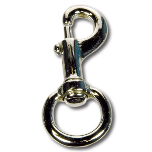 Rope Hook, Snap Style Swivel, Chrome Plated Brass, 3 / 4 inch