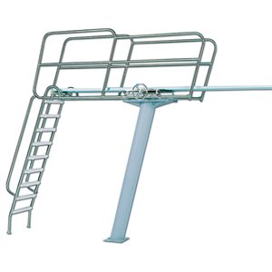 Paragon Diving Tower Paraflyte, Ladder-at-Rear, Superflyte 3M Flanged Pedestal