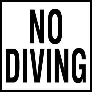 6" x 6" Skid Resistant Message Tile, No Diving