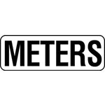 6" Vinyl Message Stick-On - METERS