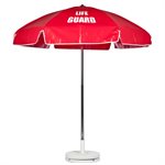 Lifeguard Umbrella, 6.5' Vinyl, Red