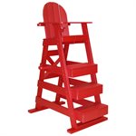 Tailwind LG515r Standard Lifeguard Chair - Three Front Steps, Red