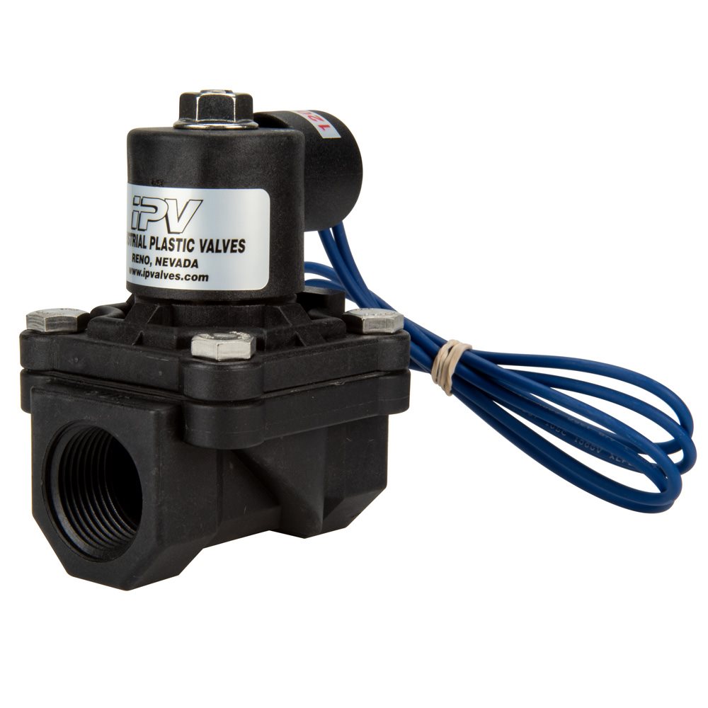 PVC Solenoid Valve, 3 / 4 inch, 120V AC