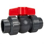 Hayward True Union Compact Ball Valve, Gray 1"