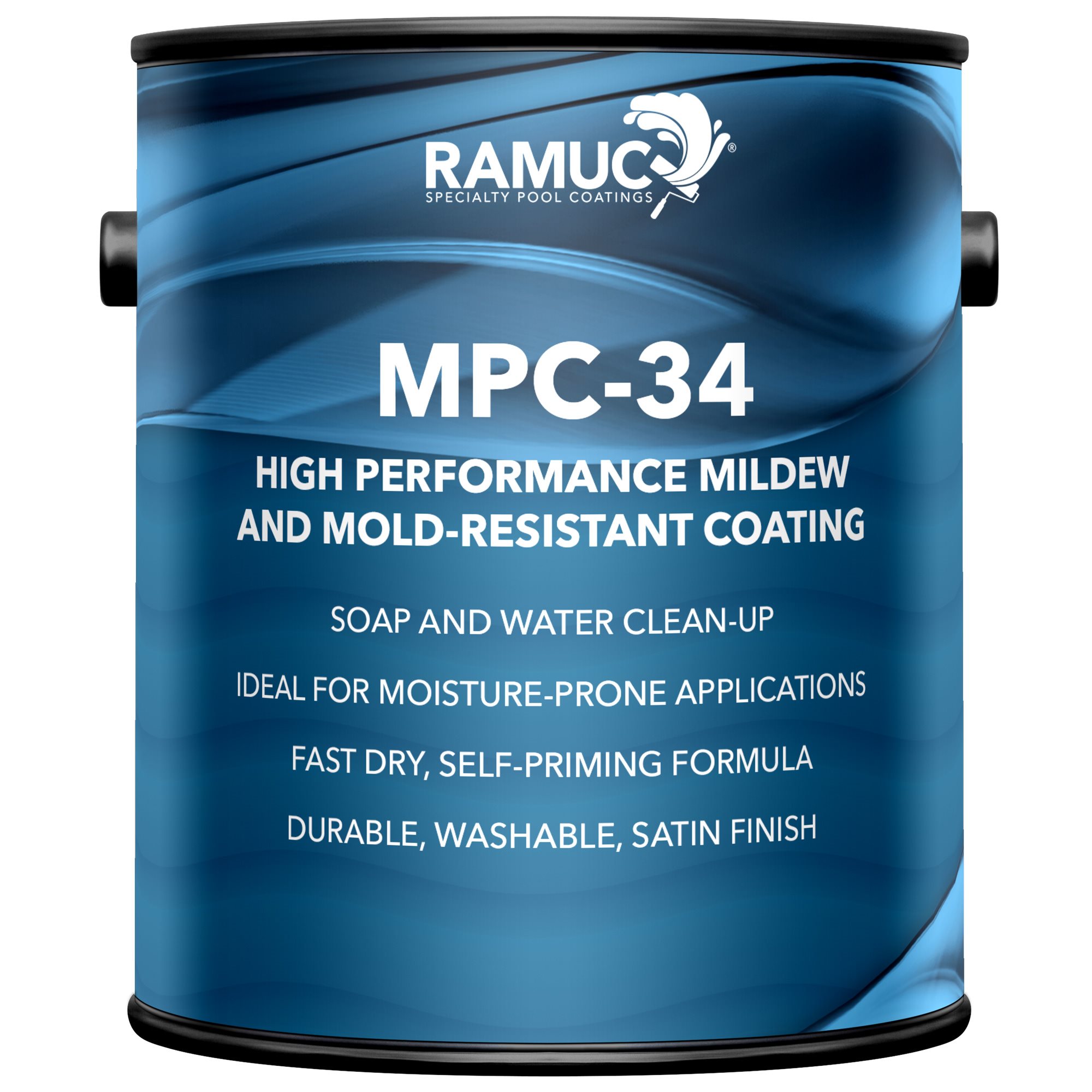 Ramuc MPC-34 Mildew & Mold Resistant Coating, White, Gallon