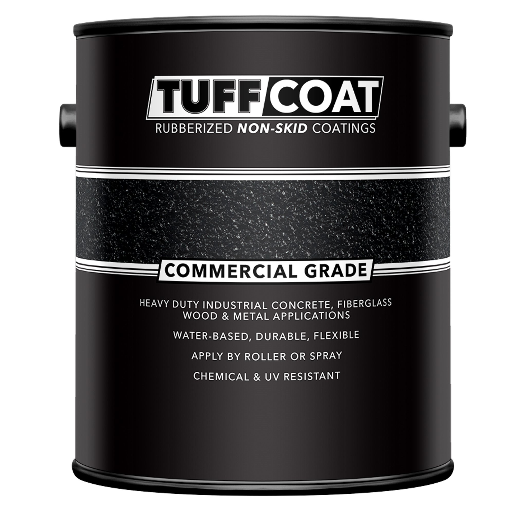 Tuff Coat UT-300 Commercial Grade Deck Coating, Black, Coarse Texture, Gallon