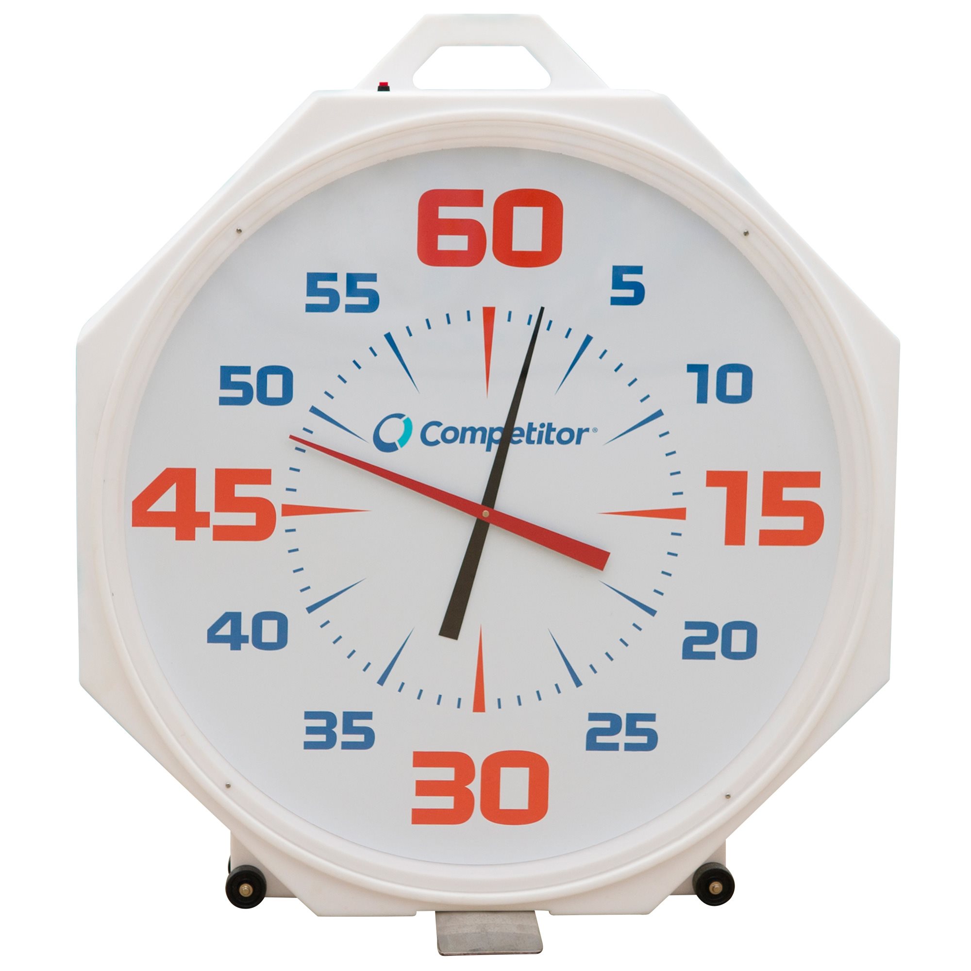 Competitor 37 inch Pace Clock, Battery Operated, White Face