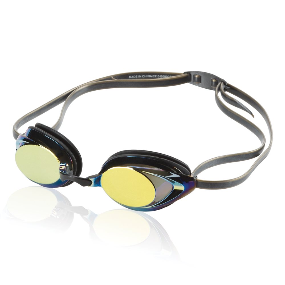 Speedo Vanquisher 2.0 Mirrored Goggles, Deep Gold