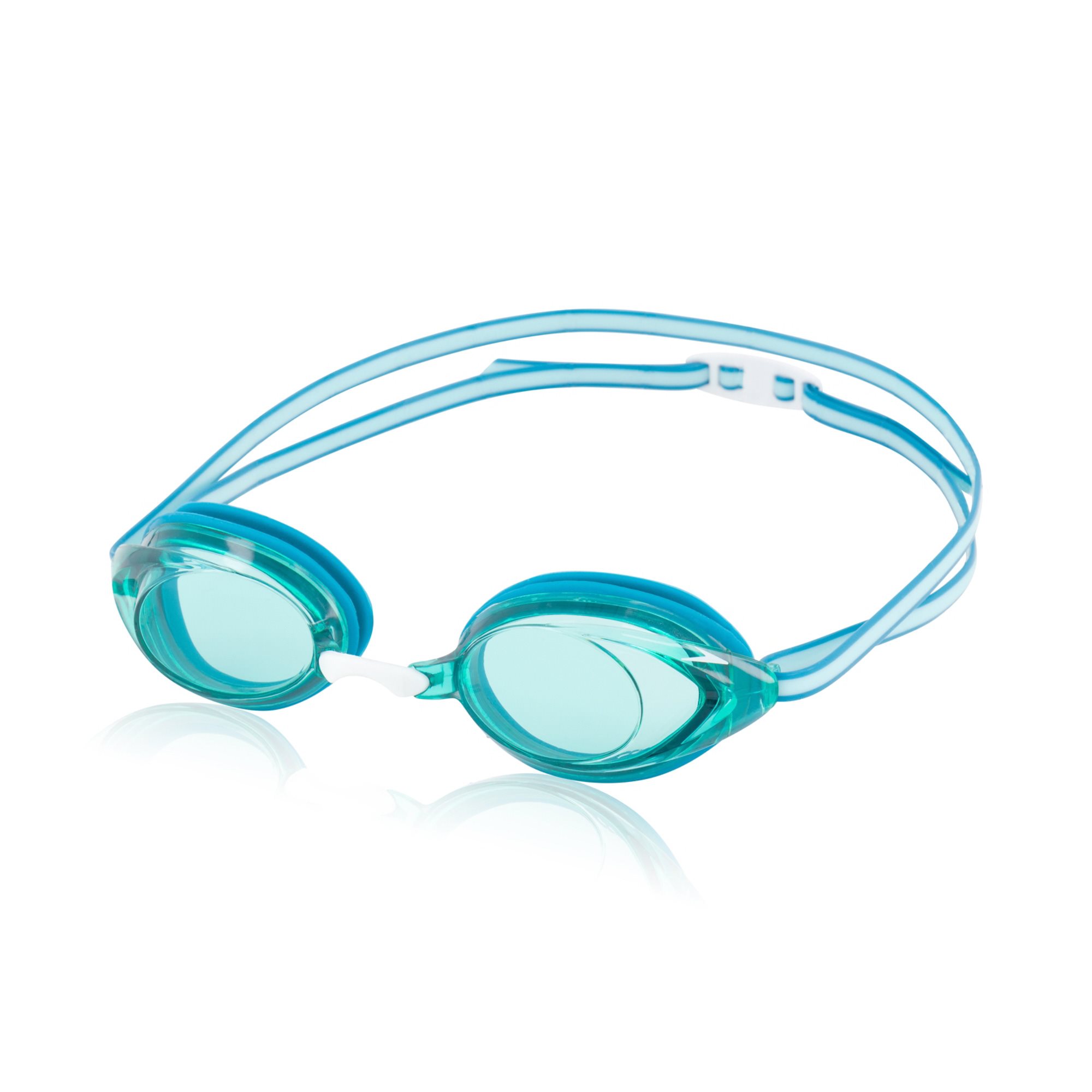 Speedo Vanquisher 2.0 Mirrored Goggles, Enamel Blue / Jade