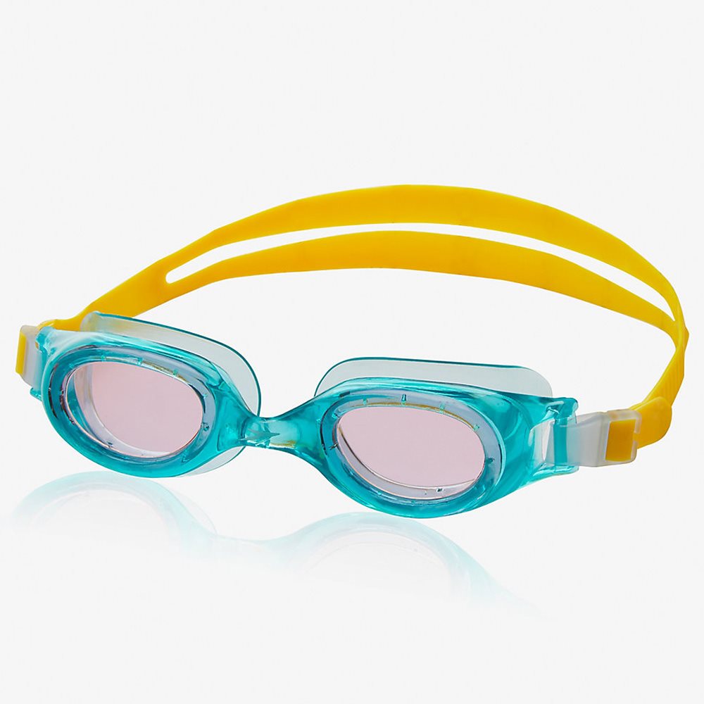 Speedo Jr. Hydrospex Classic Goggle, Ceramic / Vermillion