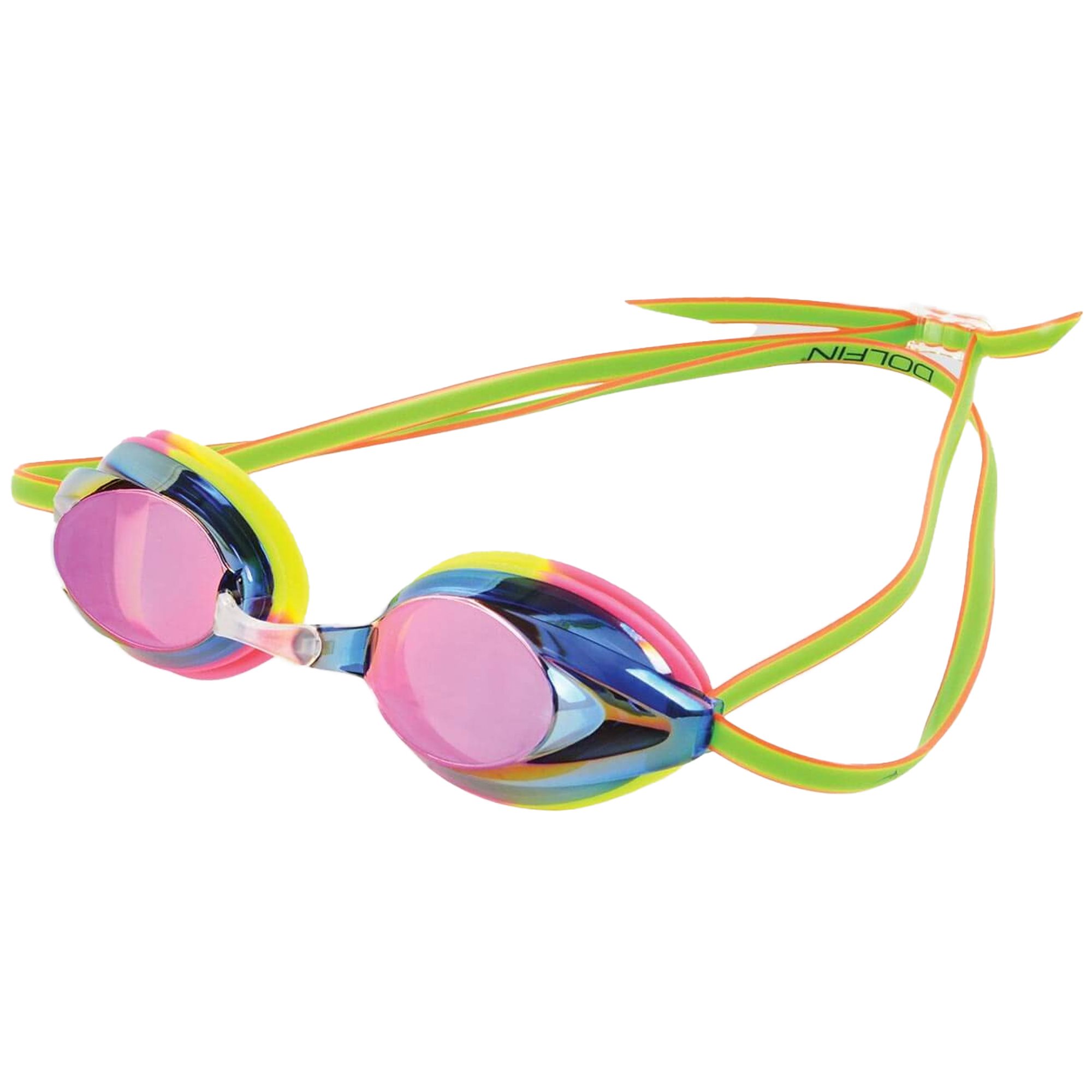 Dolfin Charger Mirrored Goggle, Pink