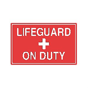 Tailwind Sign 18 X 12 LIFEGURAD + ON DUTY