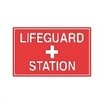 Tailwind Sign 18 X 12 LIFEGUARD + STATION