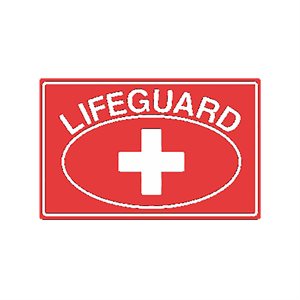 Tailwind Sign 18 X 12 LIFEGUARD + Oval