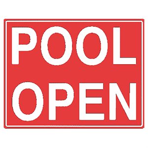 Tailwind Sign 24 X 18 POOL OPEN