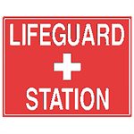 Tailwind Sign 24 X 18 LIFEGUARD + STATION