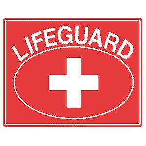 Tailwind Sign 24 X 18 LIFEGUARD + OVAL