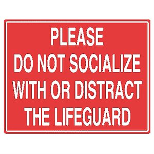 Tailwind Sign 24 X 18 PLEASE DO NOT SOCIALIZE WITH LG