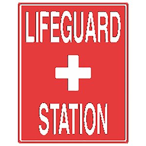 Tailwind Sign 18 X 24 LIFEGUARD + STATION