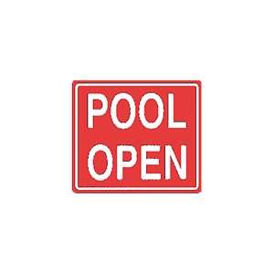 Tailwind Sign 12 X 10 POOL OPEN