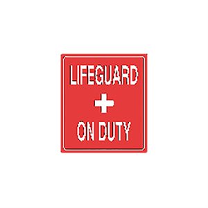 Tailwind Sign 10 X 12 LIFEGUARD + ON DUTY