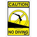 Sign - No Diving 12" x 18"