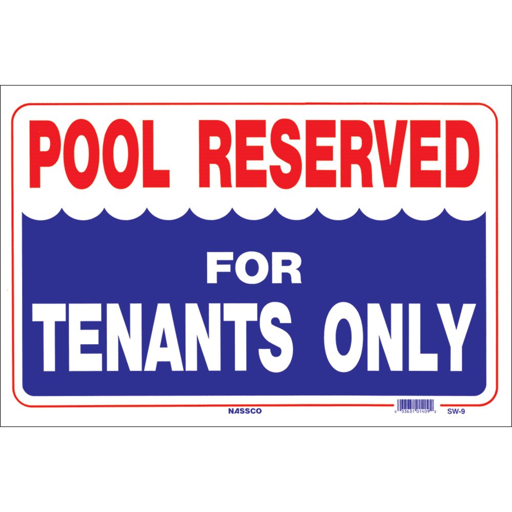 Sign - Reserved for Tenants 12" x 18"