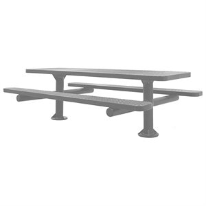 Premier Polysteel 8 ft Rectangular Table, Multi Pedestal, Surface Mount