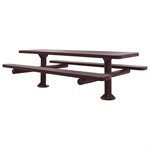 Premier Polysteel 8 ft Rectangular Table, Double Pedestal, Surface Mount