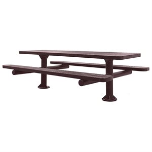 Premier Polysteel 8 ft Rectangular Table, Double Pedestal, Surface Mount