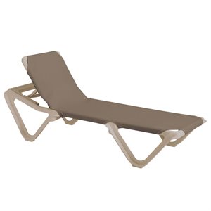 Nautical Sling Chaise, Sandstone / Taupe, Case of 12