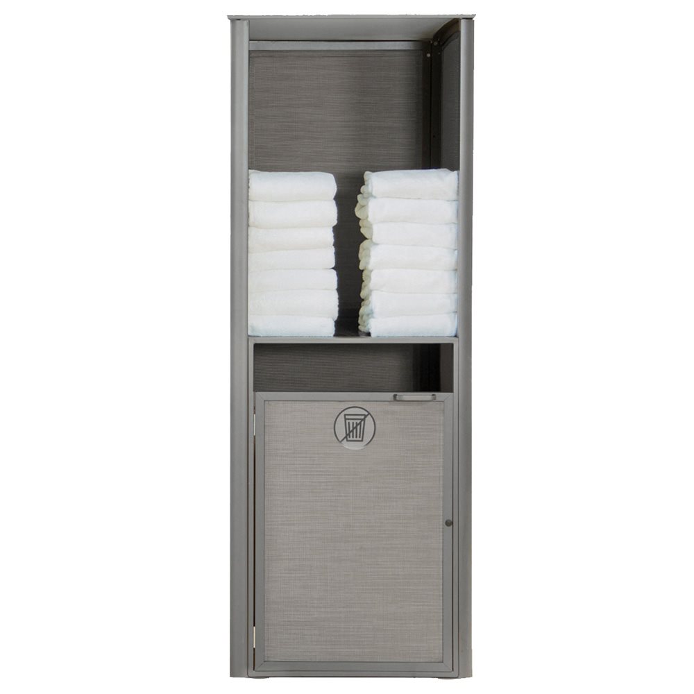 Sunset Towel Valet, Single Unit, Solid Gray / Platinum Gray