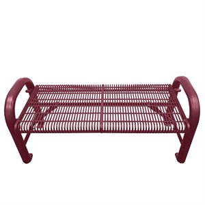 Premier Polysteel Grand Contour Bench, 4 ft, without Backrest, Free Standing / Surface Mount