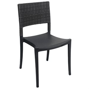 Java Stackable Chair, Charcoal Frame, Case of 16