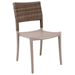 Java Stackable Chair, French Taupe Frame, Case of 16